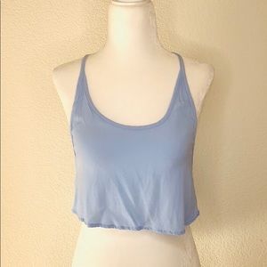 Light blue crop top